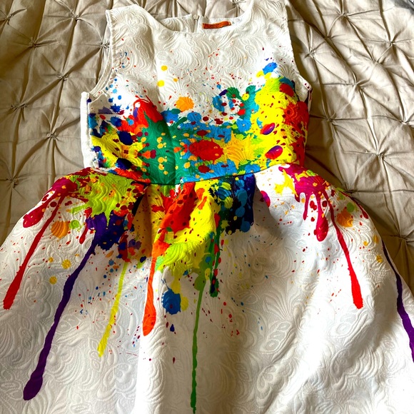 Girls party sleeveless dress size medium - Picture 1 of 6